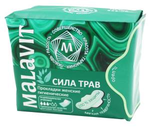 Прокладки женские гигиенические Сила трав Малавит №10